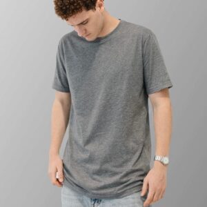 Remera REGULAR Gris Melange Medio